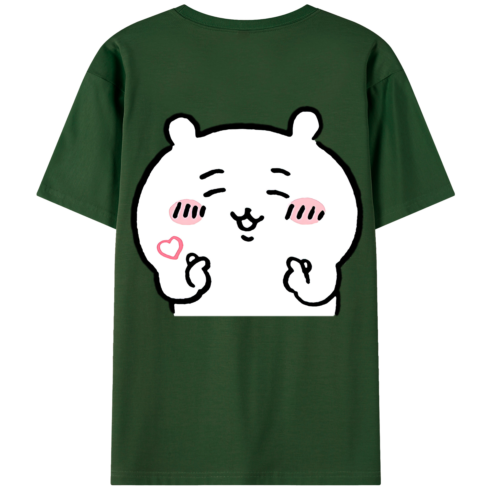 （画像用） ちいかわ ちいかわ Chii-kawa chiikawa 綿100％半袖Tシャツ（背面プリント）